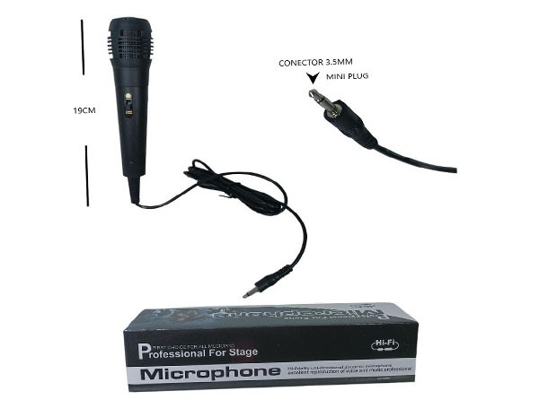 &u+ MICROFONO PC SIMPLE CON CABLE 3.5MM MIC-9825